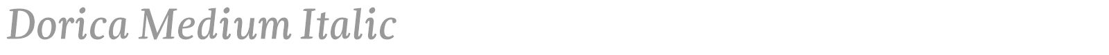 Dorica font preview